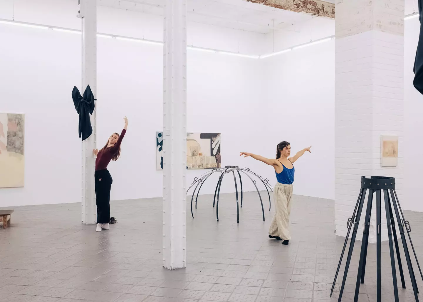 Opening, group show 'Sovereign Tales', performance by Grażyna Roguski, © Jamal Cazaré