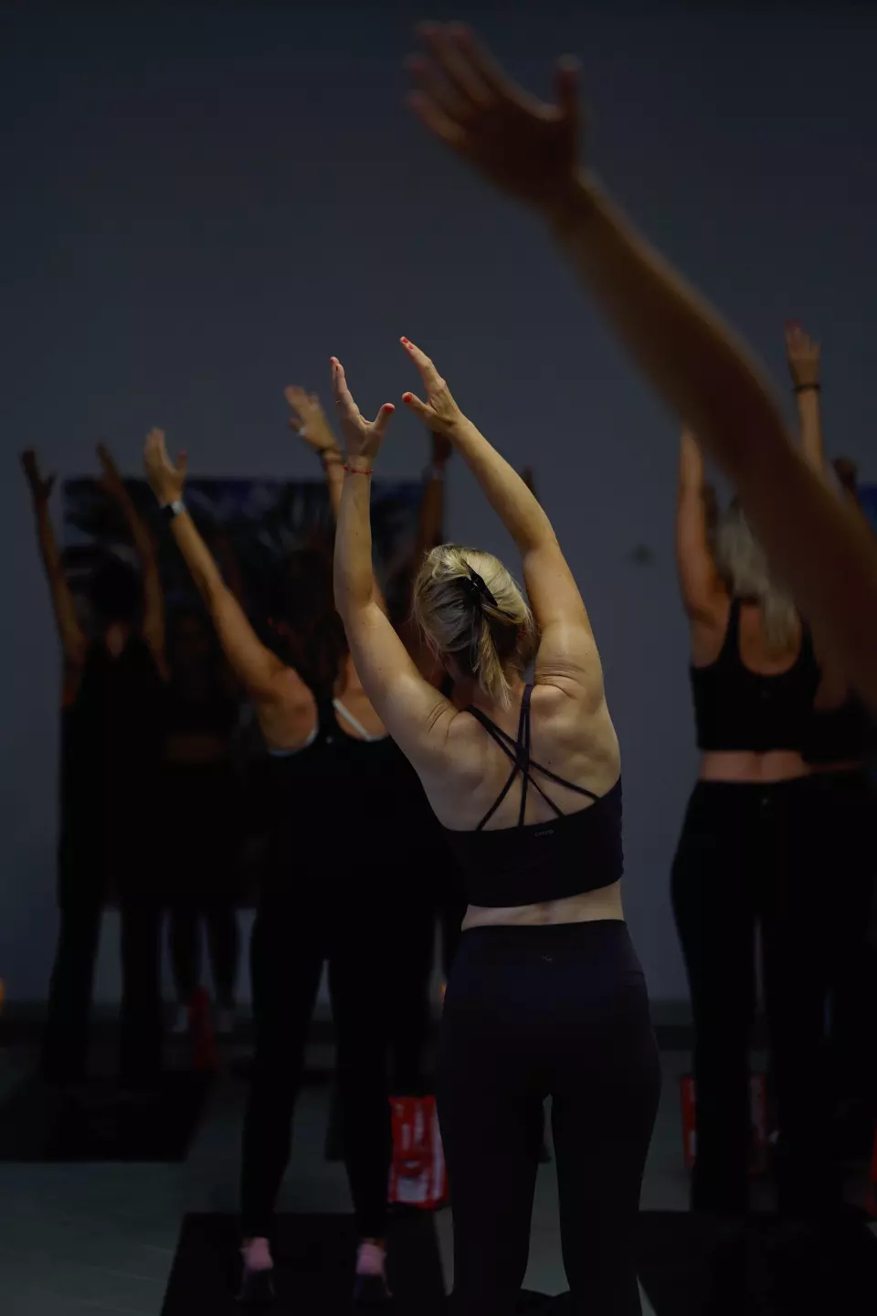 Preview and Pilates, Philippa Brück's opening, collaboration with Mova Flow Studio, 2026, © Katharina Wutzler, Galerie Laetitia Gorsy
