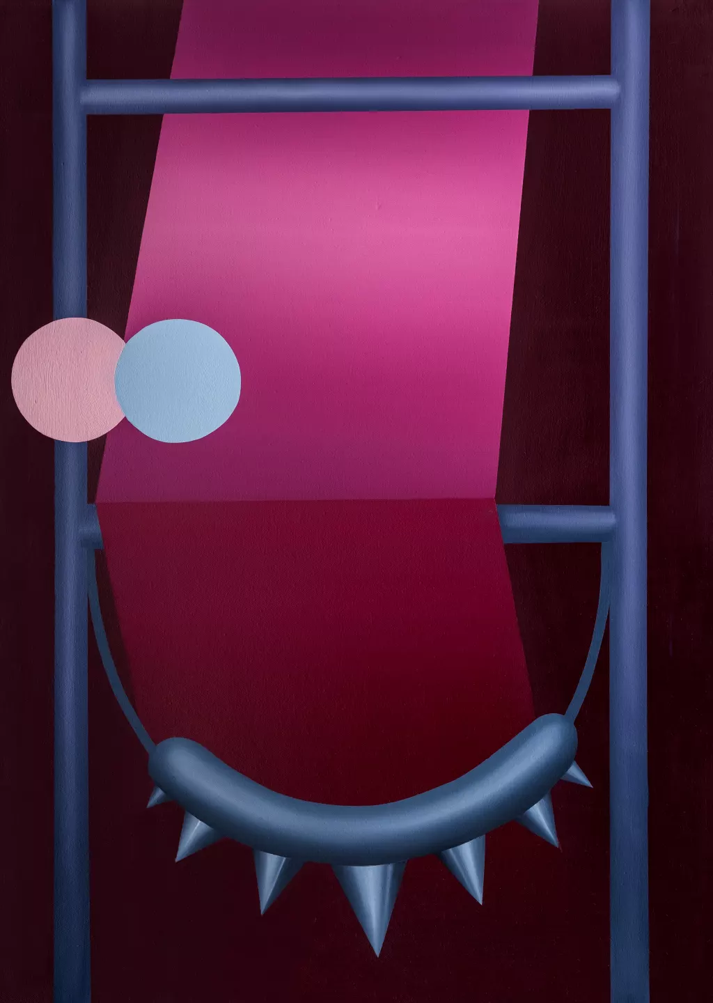 Anna Nero, This is fine, 2025, oil and acrylic on canvas, 70 x 50 cm