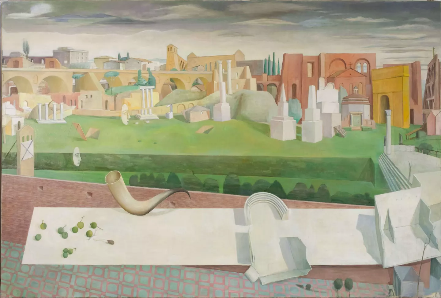 Doris Ziegler, Terra familiaris, 2000/2010, egg tempera and oil on linen, 200 × 300 cm