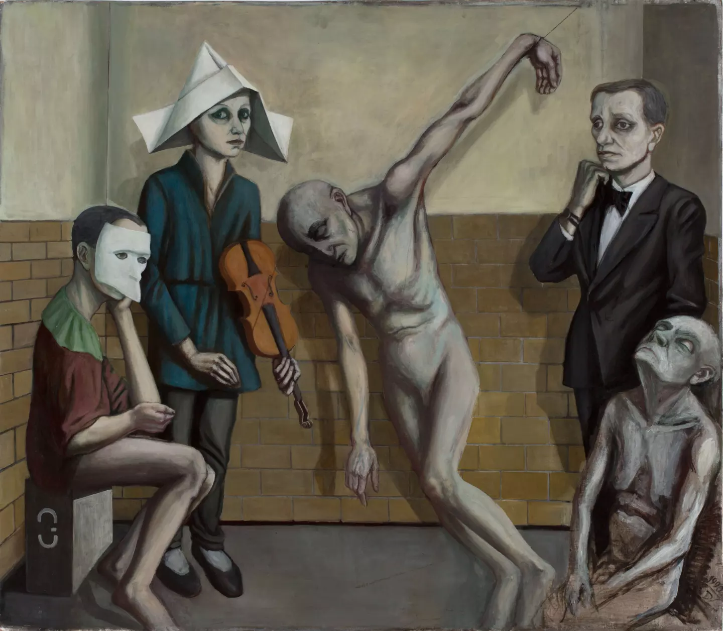 Doris Ziegler, Das Konzert, 1990, oil on canvas, 140 × 120 cm