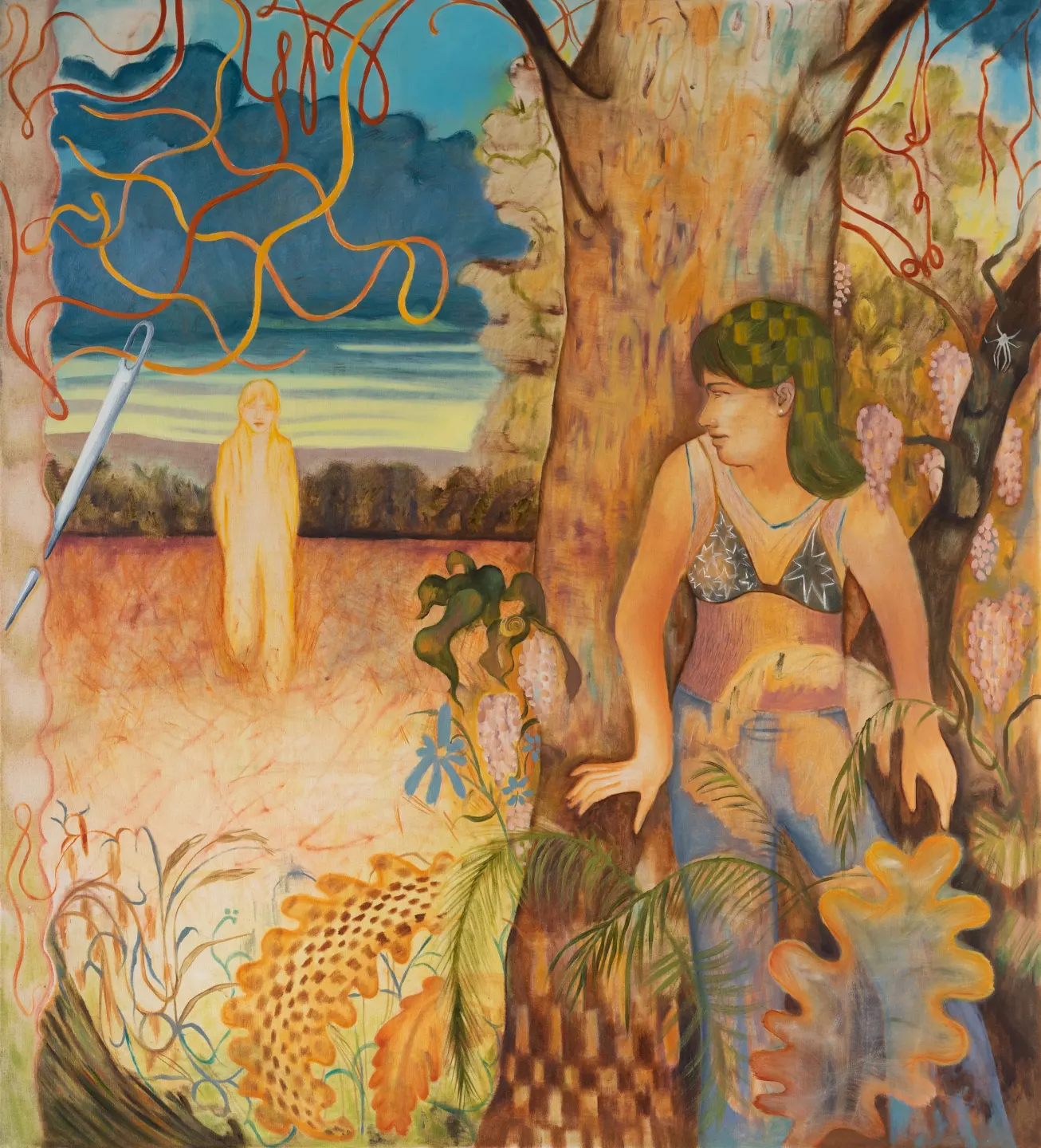 Johanna Seidel, Promenade, 2023, oil on canvas, 116 × 105 cm