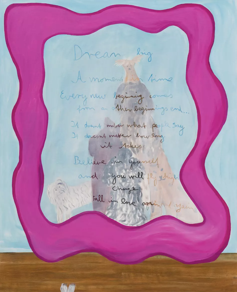 Josefine Schulz, Dream Big, 2026, oil on canvas, 190 × 155 cm