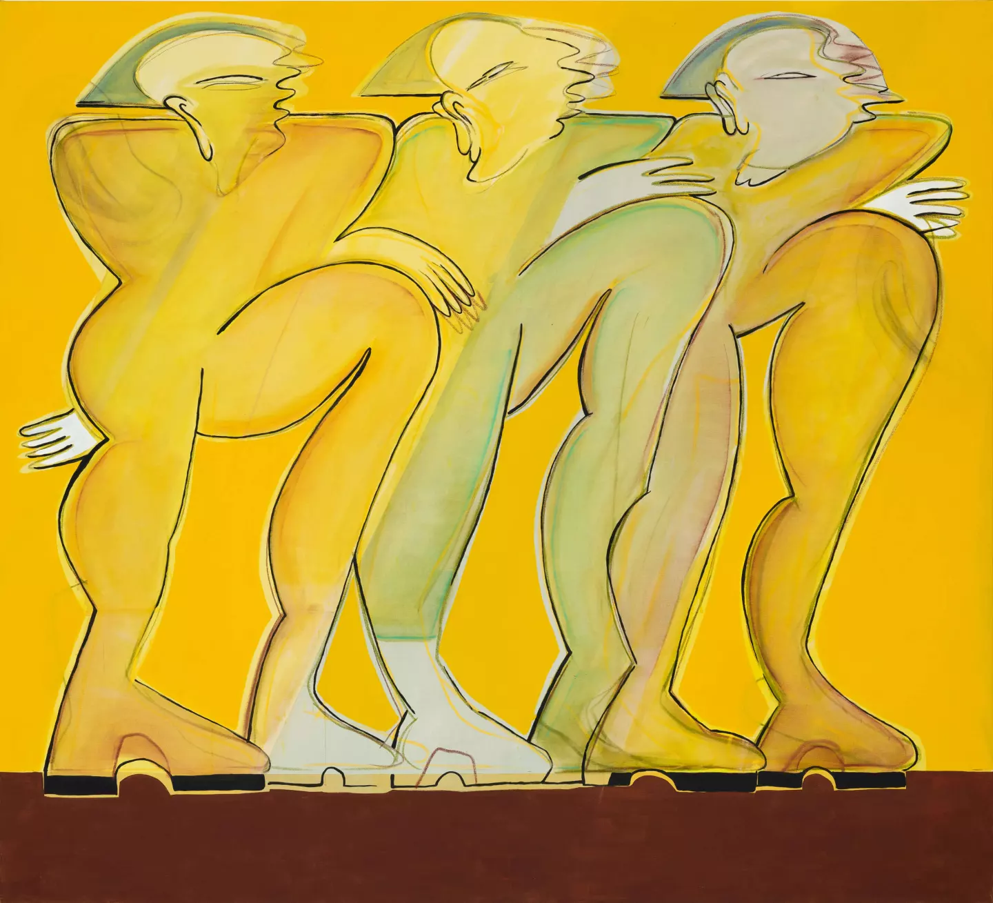 Yellow Brick Road, 2021, acrylic on canvas, 200 x 220 cm
