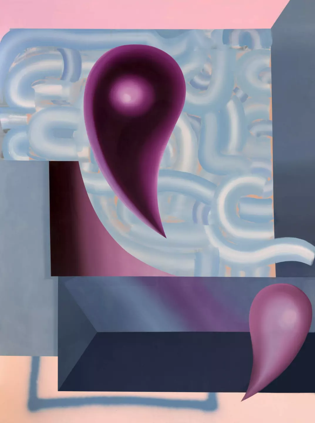 You Are Here, 2021, oil and acryl on canvas, 200 x 150 cm