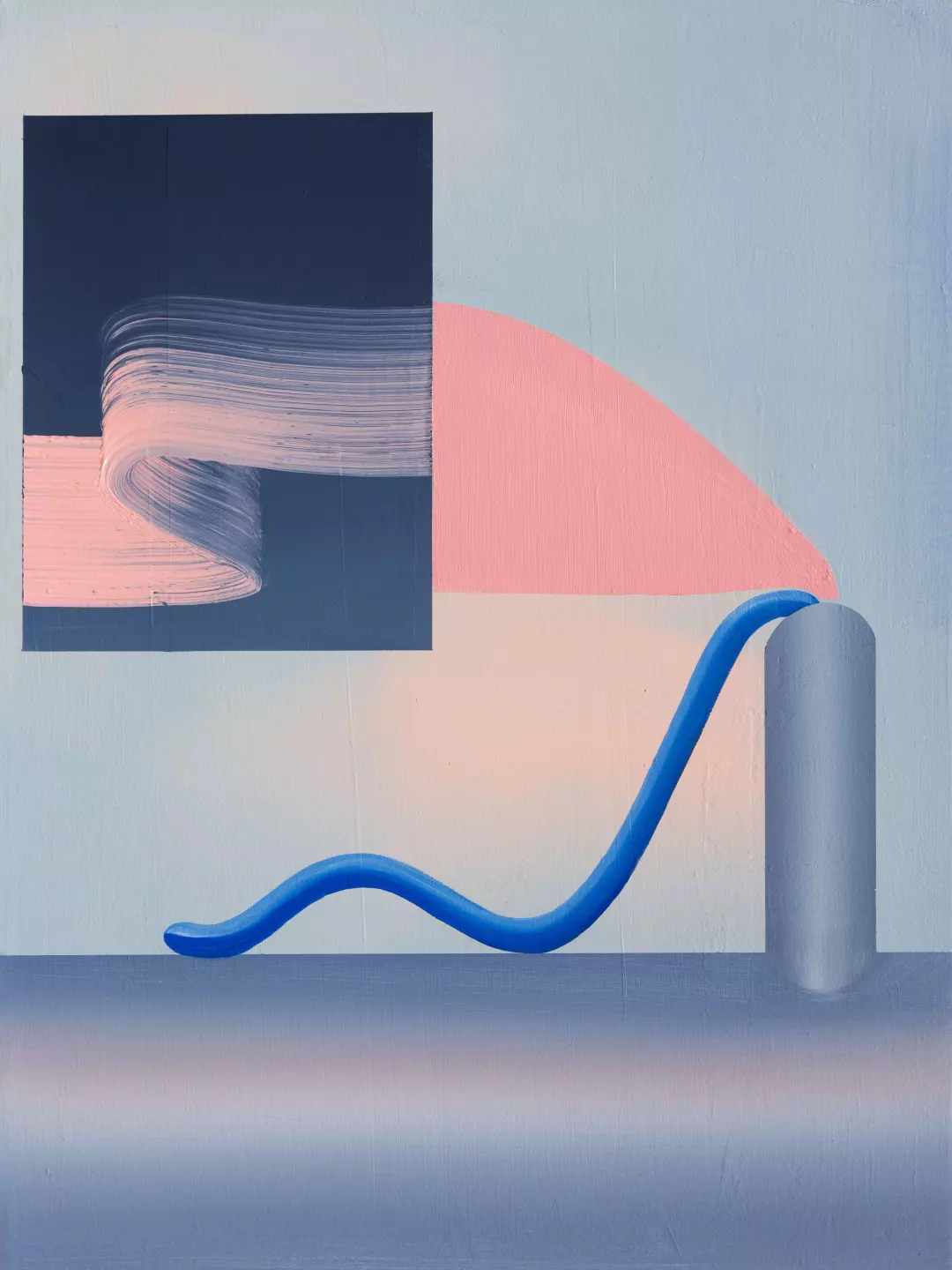 Schall und Rauch, 2021, oil and acryl on canvas, 40 x 30 cm