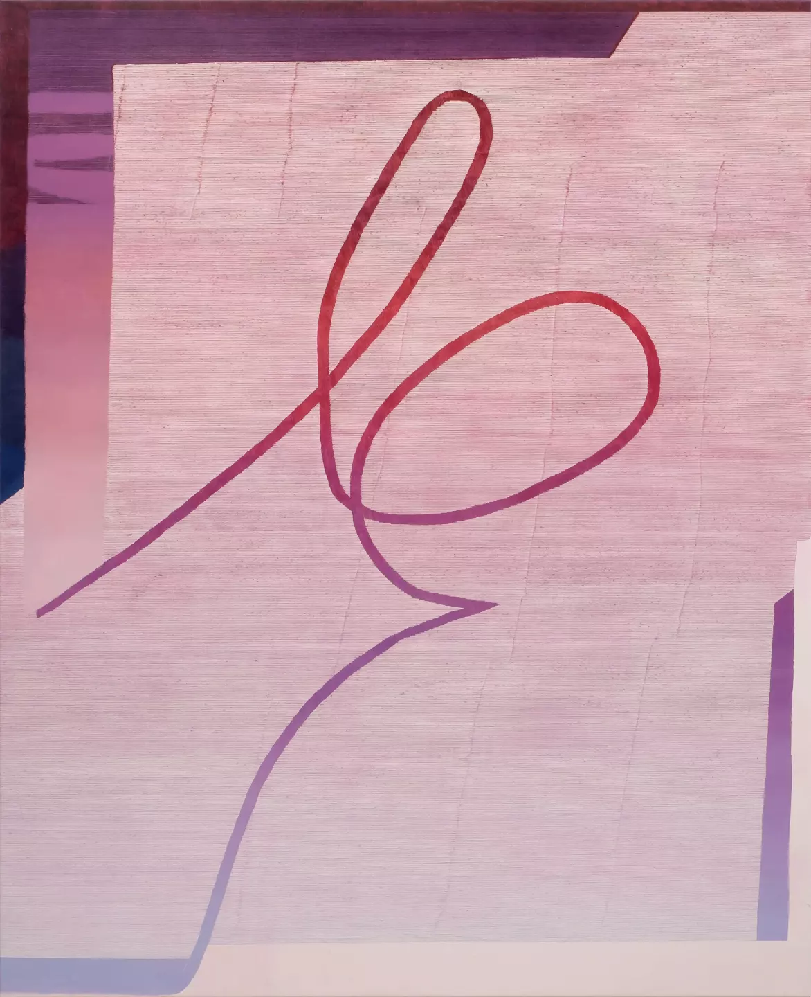 Schleife (22.40), 2022, acrylic and oil on canvas, 160 x 130 cm