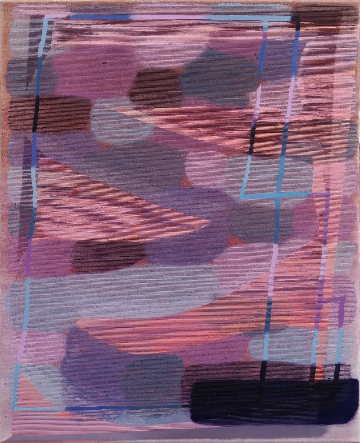 new day, new year (22.37), 2022, acrylic and oil on canvas, 64 x 52 cm