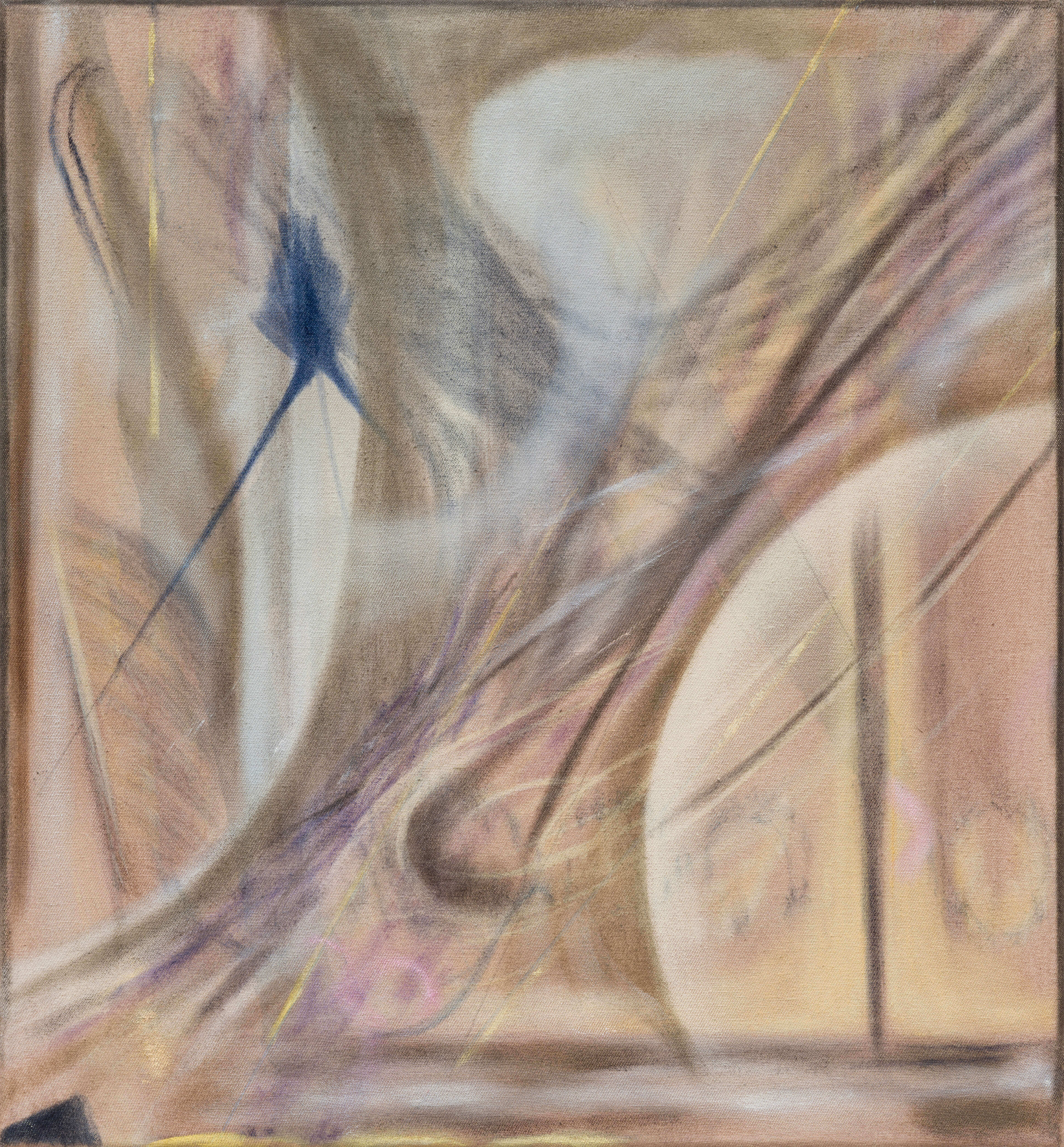 Kolja Kärtner Sainz, Untitled, 2026, oil and ink on canvas, 40 × 37 cm