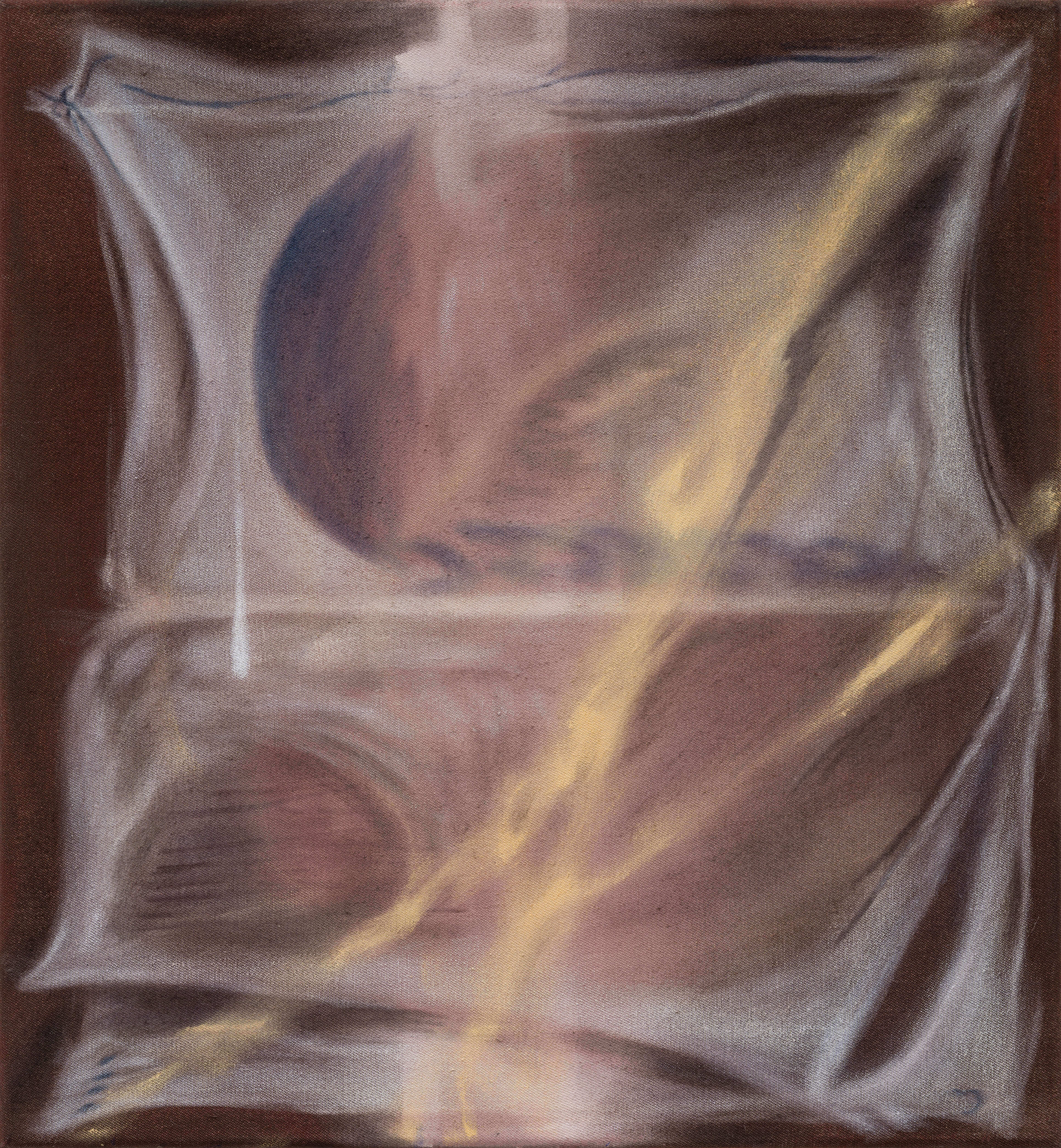 Kolja Kärtner Sainz, Untitled, 2026, oil and ink on canvas, 40 × 37 cm