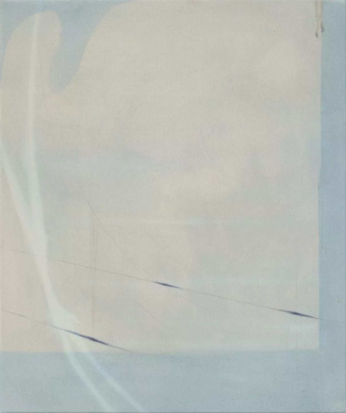 Kolja Kärtner Sainz, M Says.., 2026, oil and ink on canvas, 60 × 50 cm