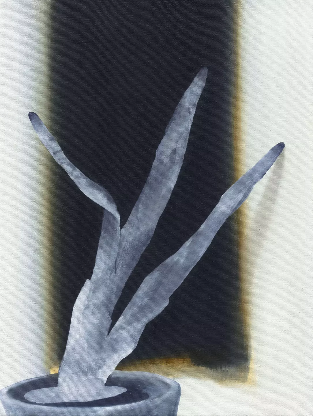 Night Plant, Lights On, 2023, oil and acrylic on canvas, 40 x 30 cm