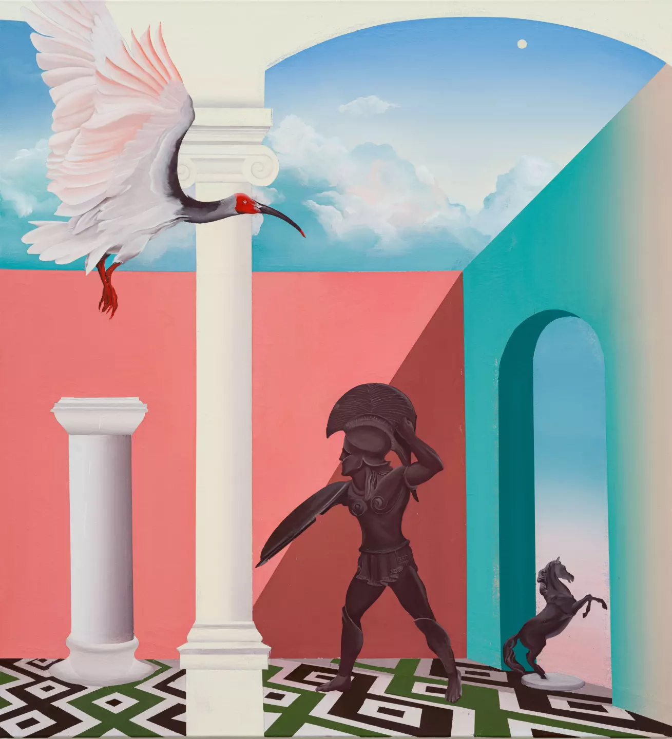 Epiphany, 2022, egg tempera on canvas, 120 x 110 cm