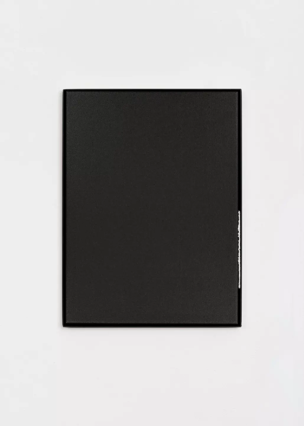Sidenote 034H, 2022, oil, cotton and metal on canvas, 40 x 30 cm
