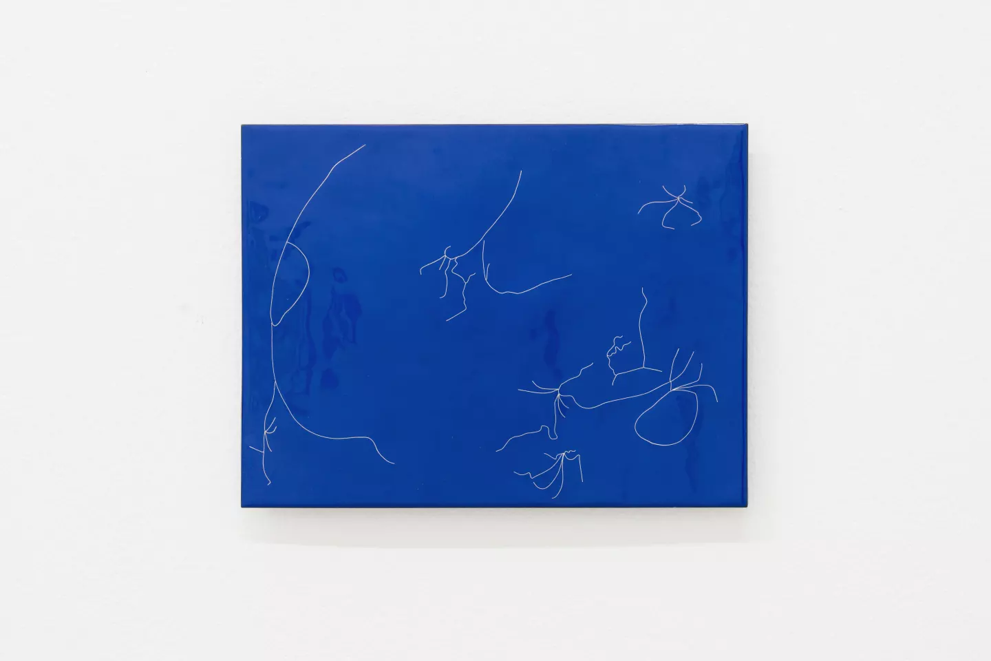 Neap Note, 2022, vitreous enamel, fine silver on copper, 22,9 cm x 30,5 cm