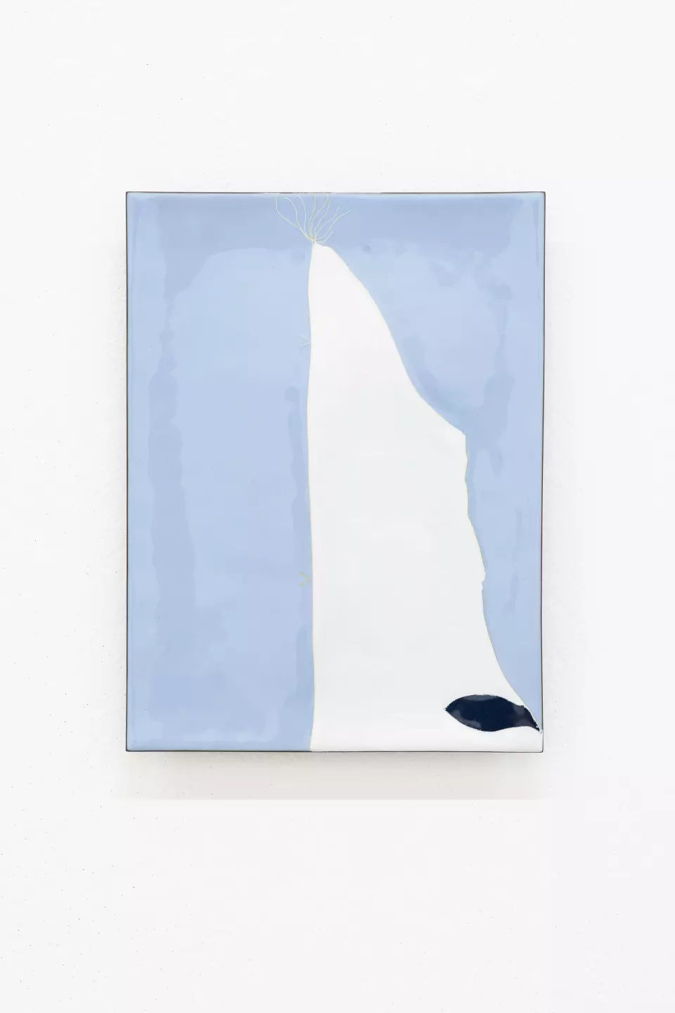 Overexposed, 2022, vitreous enamel, fine silver on copper, 30,5 cm x 22,9 cm