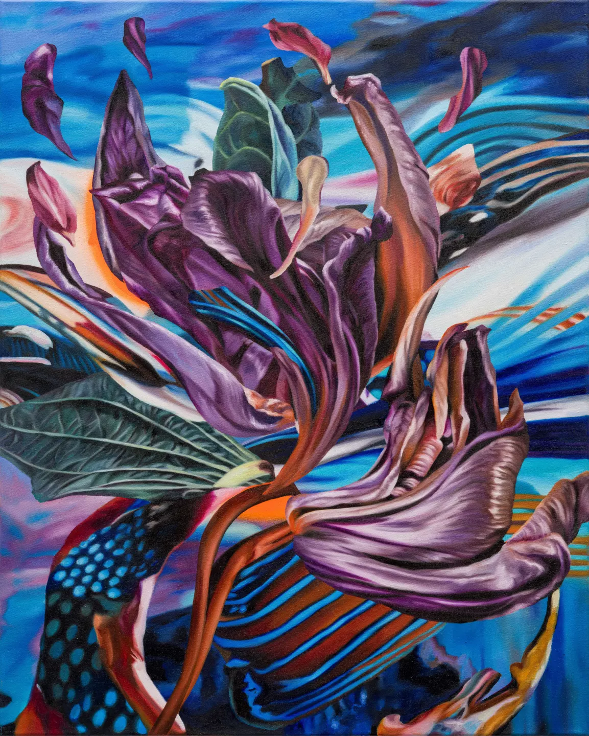 Blue, 2023, oil on canvas, 100 x 80 cm