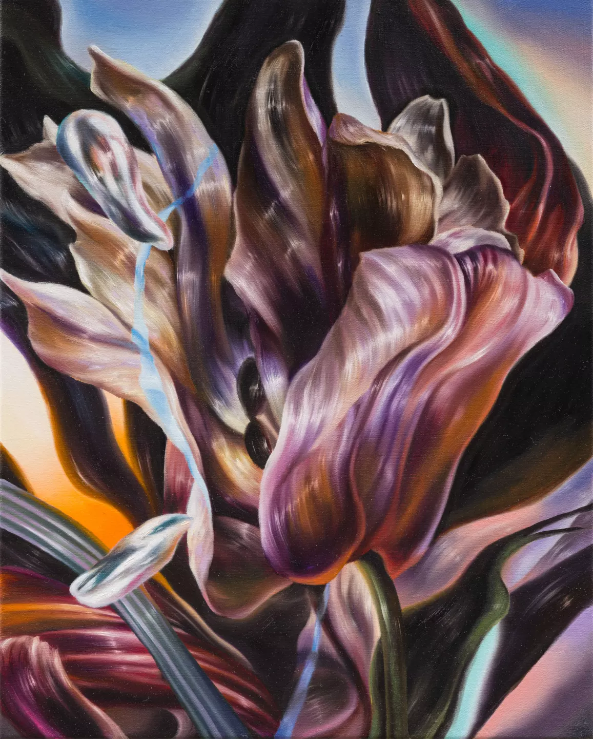 Philippa Brück, Afternoon hours, 2026, Oil on canvas, 50 × 40 cm
