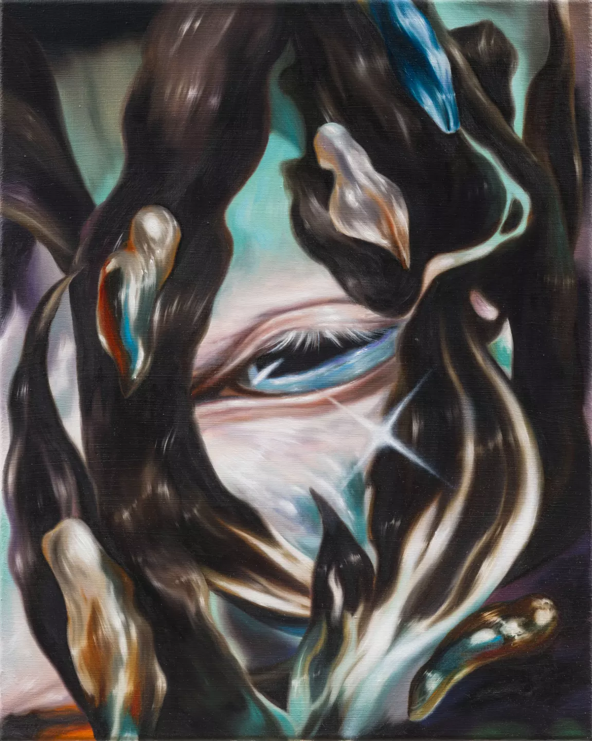 Philippa Brück, Lovelights, 2026, Oil on canvas, 50 × 40 cm