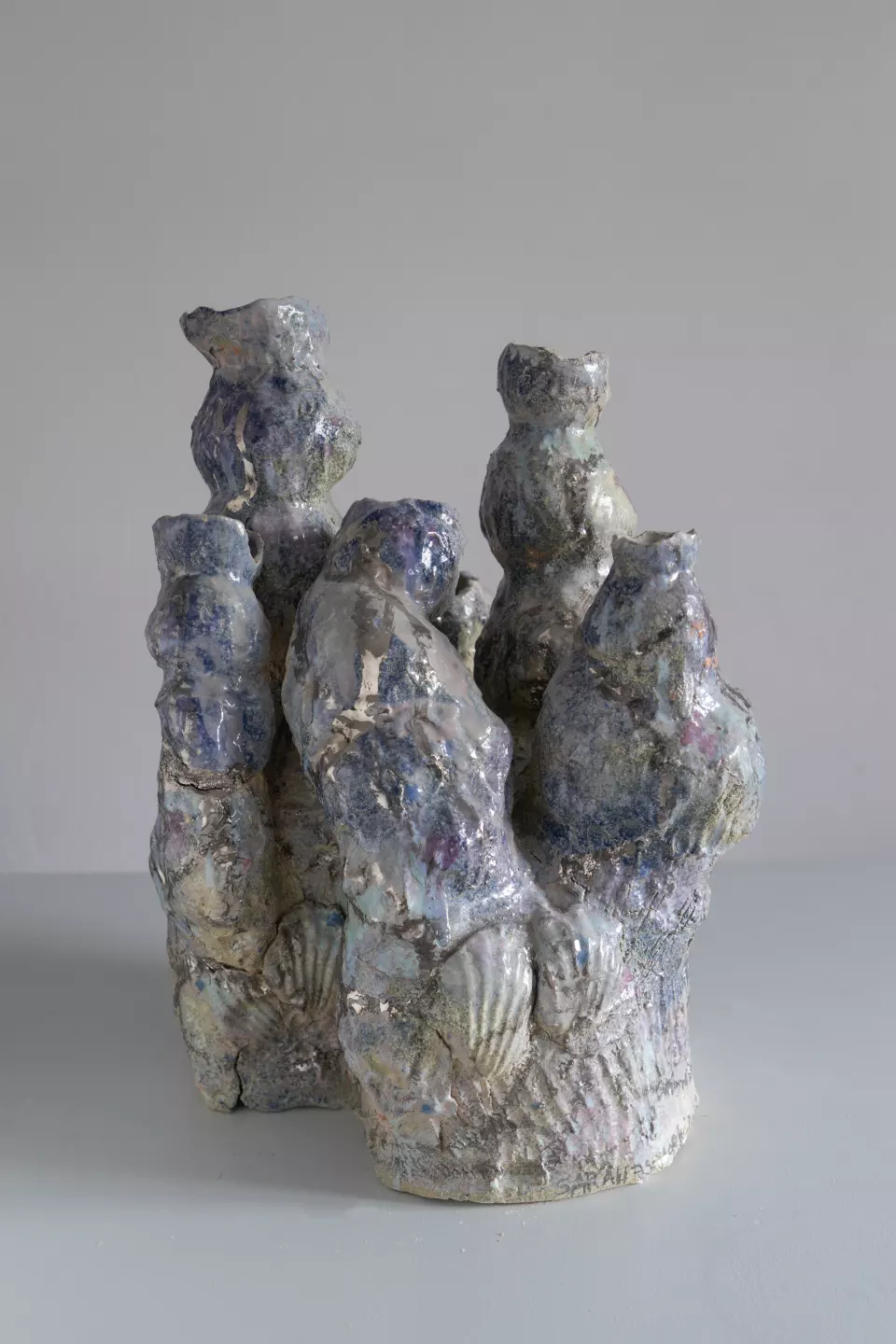 We Shall Sea 4, 2022, clay, glaze, lustre, 58 x 50 x 42 cm