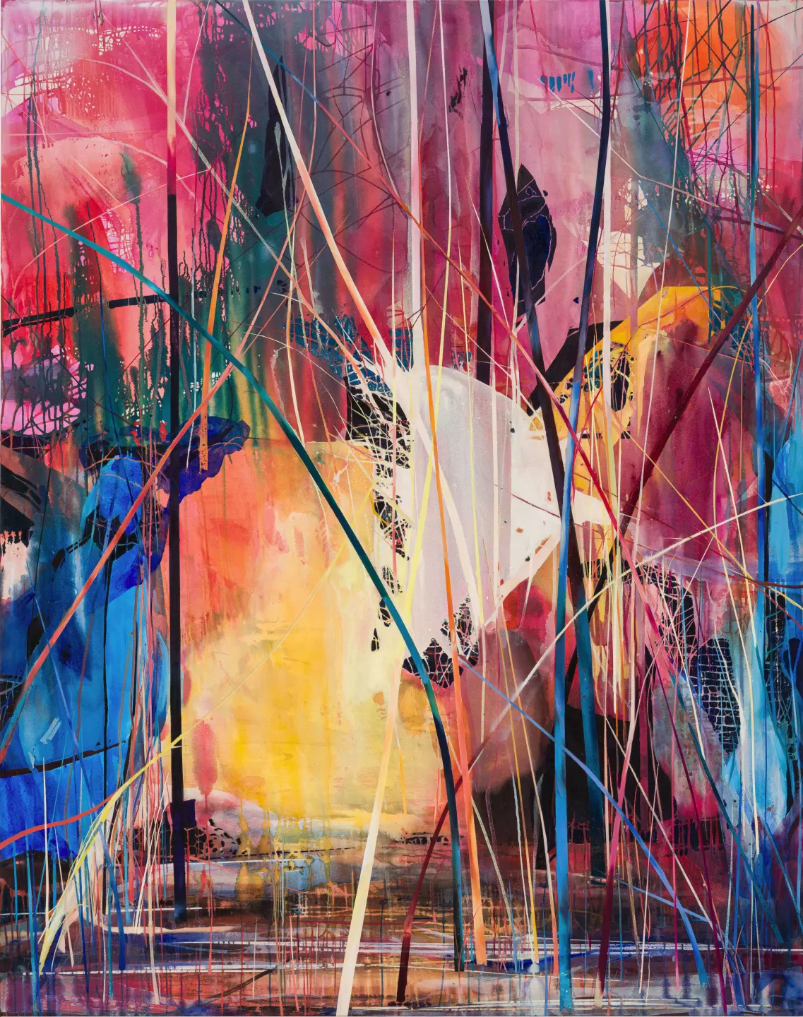 Succession, Oil & acrylic on canvas, 240 × 190 cm