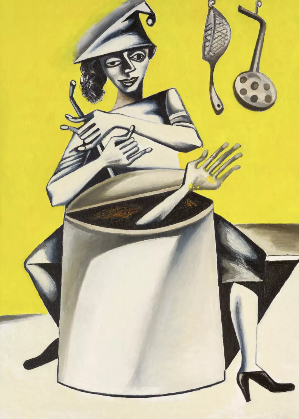 Tatiana Ovrutschski, The Cook, 2017, oil on canvas, 80 x 60 cm