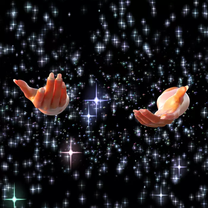 Anaïs Goupy, Is What You See What You Desire?, 2022, hologram, video loop, ventilator, 42 cm